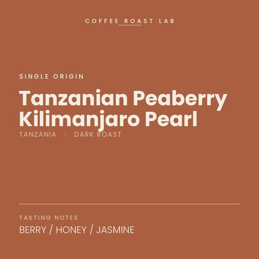 Coffee Roast Lab Tanzanian Peaberry Kilimanjaro Pearl coffee — Tanzania, dark roast — berry, honey, jasmine