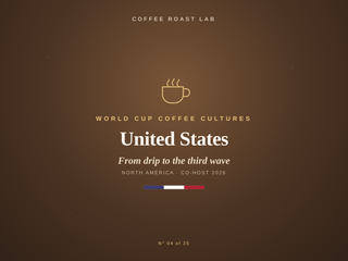 United States coffee culture, part of the World Cup Coffee Cultures series from Coffee Roast Lab