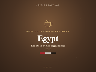 Egypt coffee culture, part of the World Cup Coffee Cultures series from Coffee Roast Lab