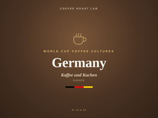 Germany coffee culture, part of the World Cup Coffee Cultures series from Coffee Roast Lab