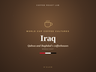 Iraq coffee culture, part of the World Cup Coffee Cultures series from Coffee Roast Lab