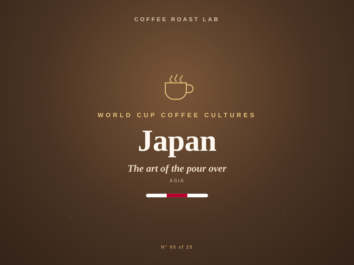 Japan coffee culture, part of the World Cup Coffee Cultures series from Coffee Roast Lab