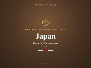 Japan coffee culture, part of the World Cup Coffee Cultures series from Coffee Roast Lab