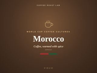 Morocco coffee culture, part of the World Cup Coffee Cultures series from Coffee Roast Lab