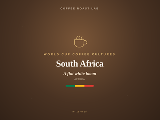 South Africa coffee culture, part of the World Cup Coffee Cultures series from Coffee Roast Lab