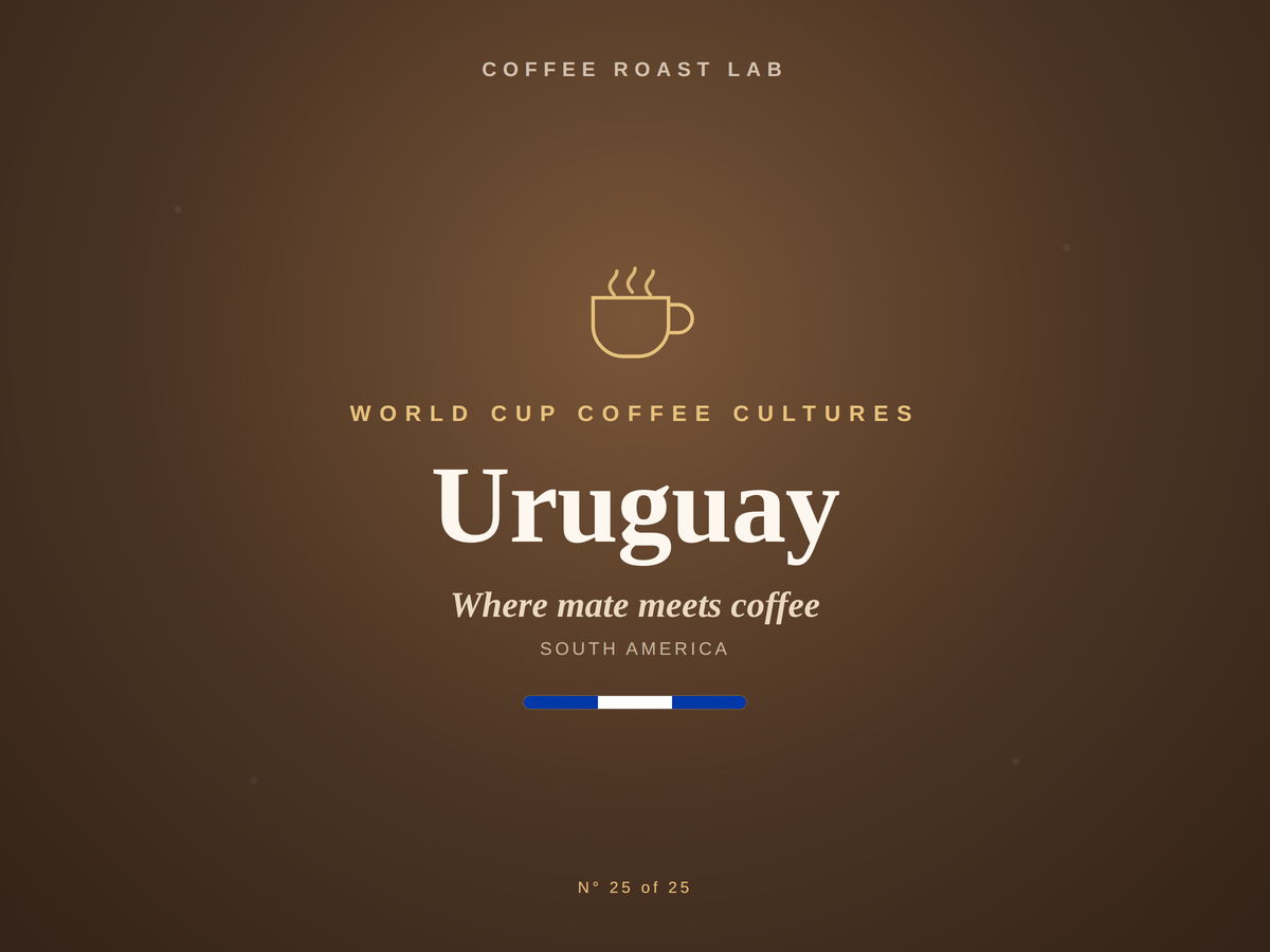 Uruguay coffee culture, part of the World Cup Coffee Cultures series from Coffee Roast Lab