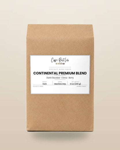 Coffee Roast Lab Continental Premium Blend coffee — 12 oz, machine drip, dark roast