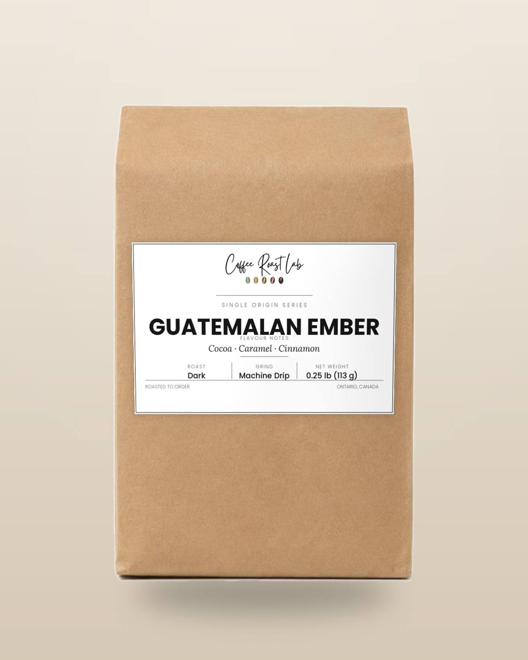 Coffee Roast Lab Guatemalan Ember coffee — Sampler, machine drip, dark roast