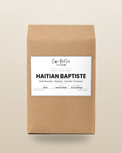 Coffee Roast Lab Haitian Baptiste coffee — 12 oz, french press, dark roast