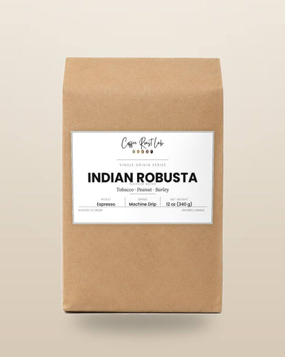 Coffee Roast Lab Indian Robusta coffee — 12 oz, machine drip, espresso roast