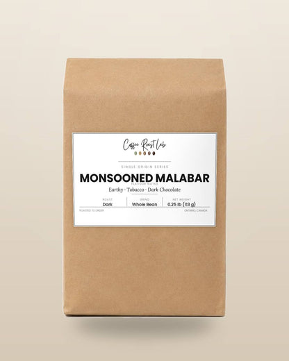 Coffee Roast Lab Monsooned Malabar coffee — Sampler, whole bean, dark roast