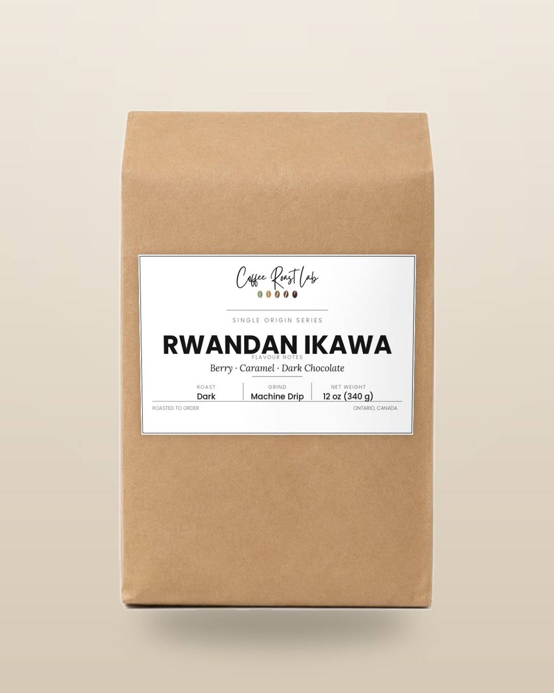 Coffee Roast Lab Rwandan Ikawa coffee — 12 oz, machine drip, dark roast