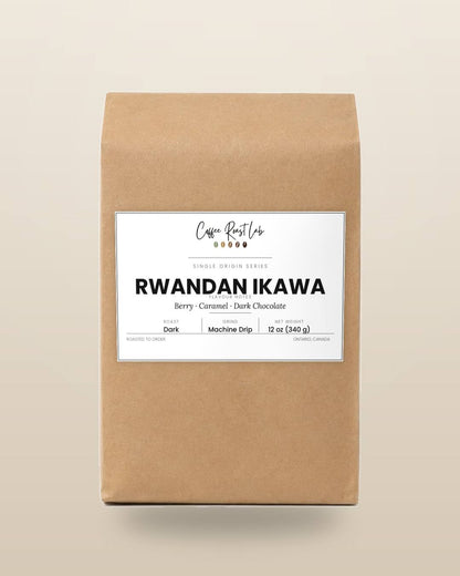 Coffee Roast Lab Rwandan Ikawa coffee — 12 oz, machine drip, dark roast