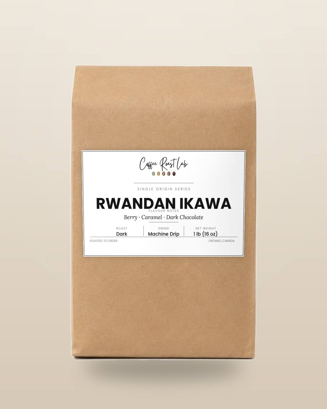 Coffee Roast Lab Rwandan Ikawa coffee — 1 lb, machine drip, dark roast