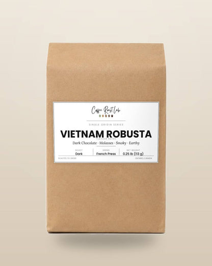 Coffee Roast Lab Vietnam Robusta coffee — Sampler, french press, dark roast