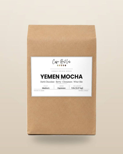 Coffee Roast Lab Yemen Mocha coffee — 5 lb, espresso, medium roast